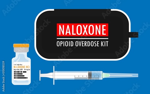 Naloxone medicine used to block the effects of opioids medication photo