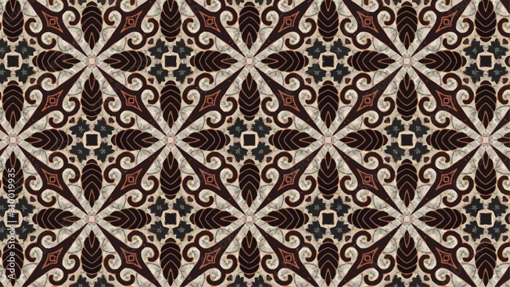 Vector Background of Batik Pattern , Batik Indonesian is a technique of wax-resist dyeing applied to whole cloth, or cloth made using this technique originated from Indonesia