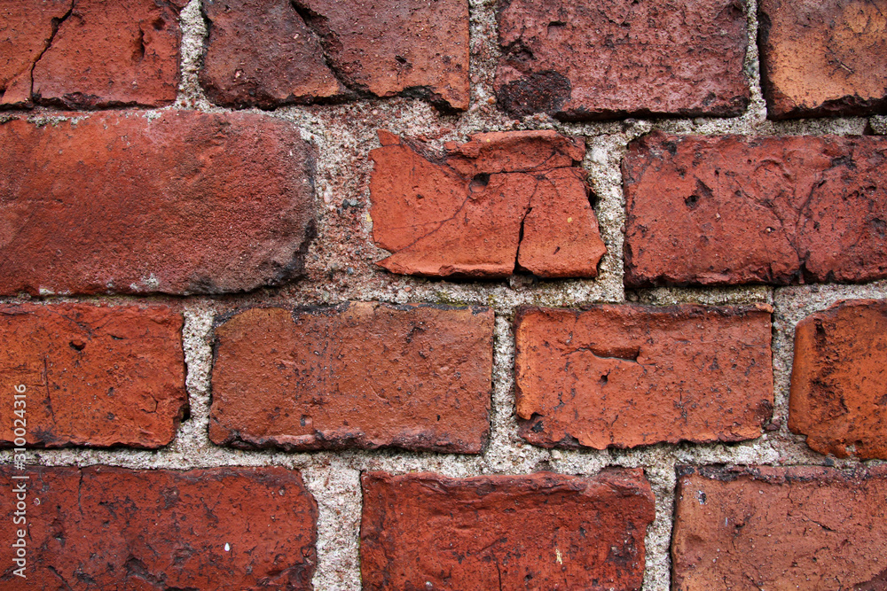 Fototapeta premium Old brickwall, industrial vintage background
