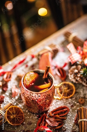Mulled wine on christmas