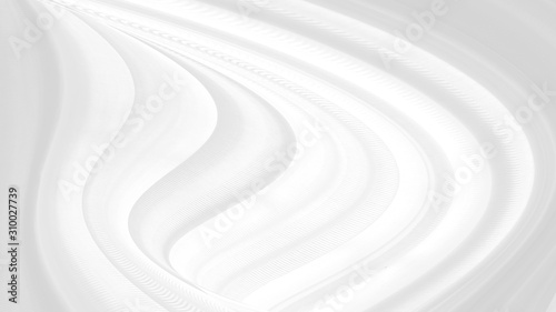 multi smooth lines soft fabric abstract curve decorative white background. Textile modern style full frame