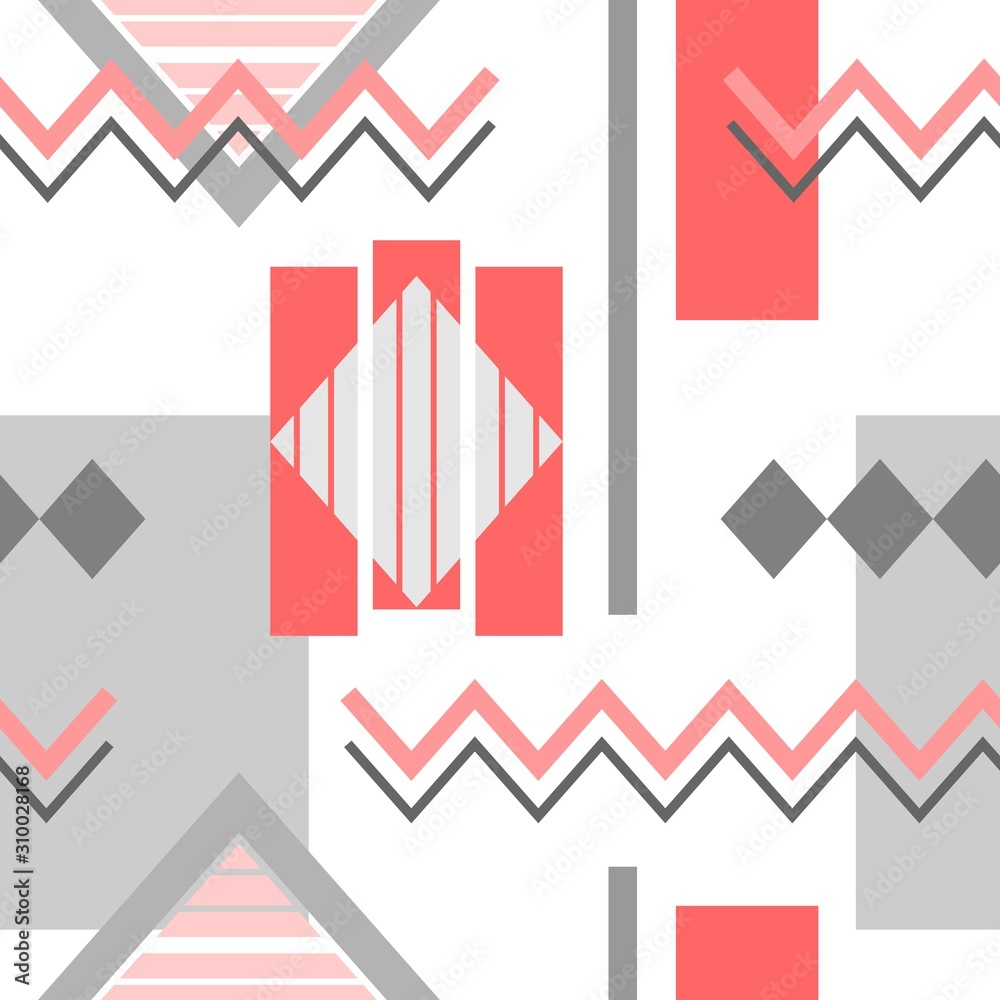 VECTOR SEAMLESS BACKGROUND WITH GEOMETRIC ELEMENTS VECTOR SEAMLESS BACKGROUND WITH GEOMETRIC ELEMENTS