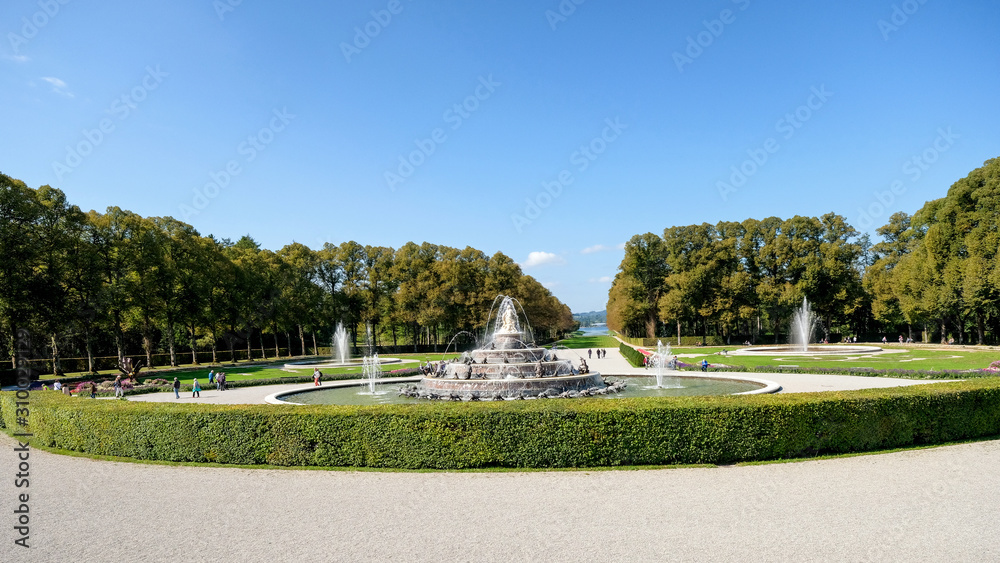 Schlosspark Herrenkimsee. Bavaria, Germany