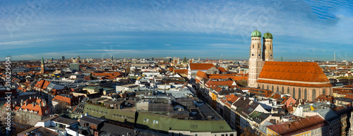 Panoramablick über das wunderschöne München