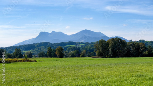 Landscape in the foothills of the Alps. Bavaria, Germany