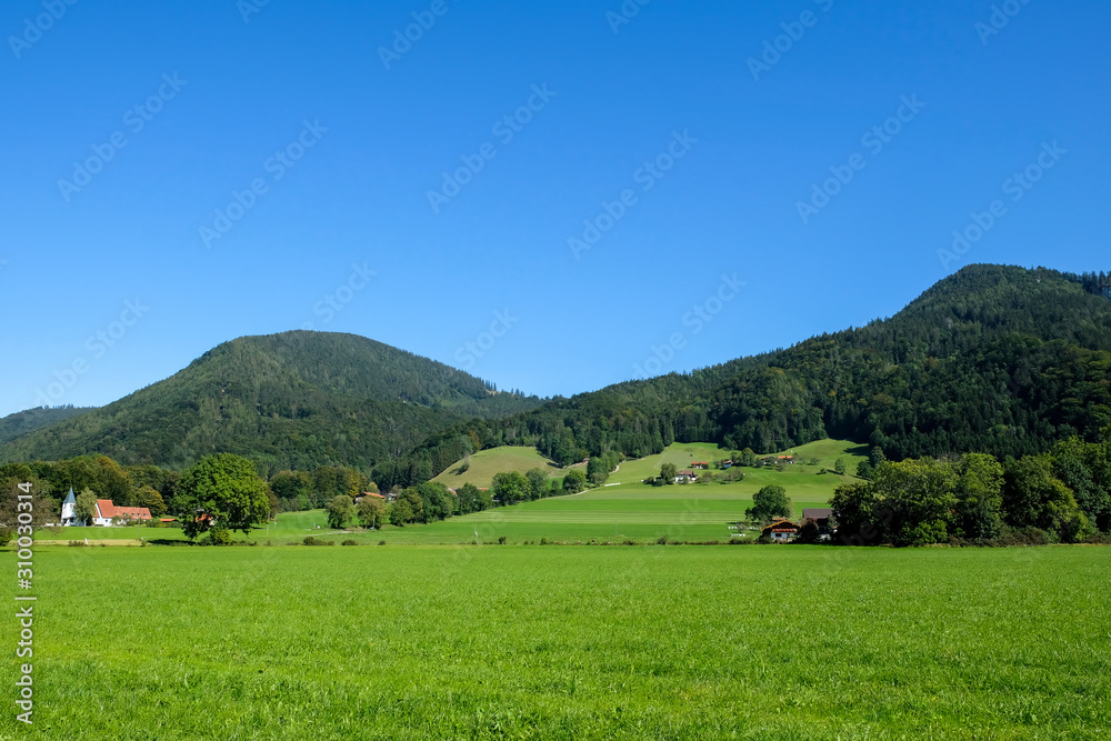 Landscape in the foothills of the Alps. Bavaria, Germany Landscape in the foothills of the Alps. Bavaria, Germany