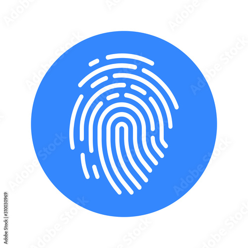 Biometric, scan, fingerprint, identity icon