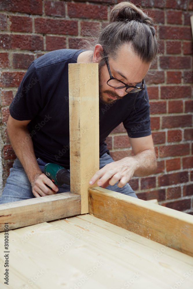 Man making table Man making table