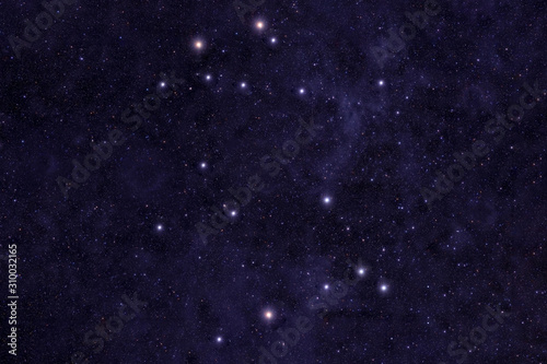 Constellation gemini Against the background of the night sky. Elements of this image were furnished by NASA. photo