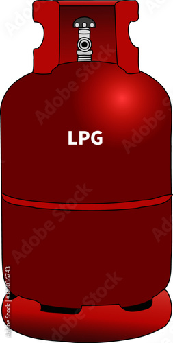 LPG (Liquified Petroleum Gas) gas cylinder for domestic used