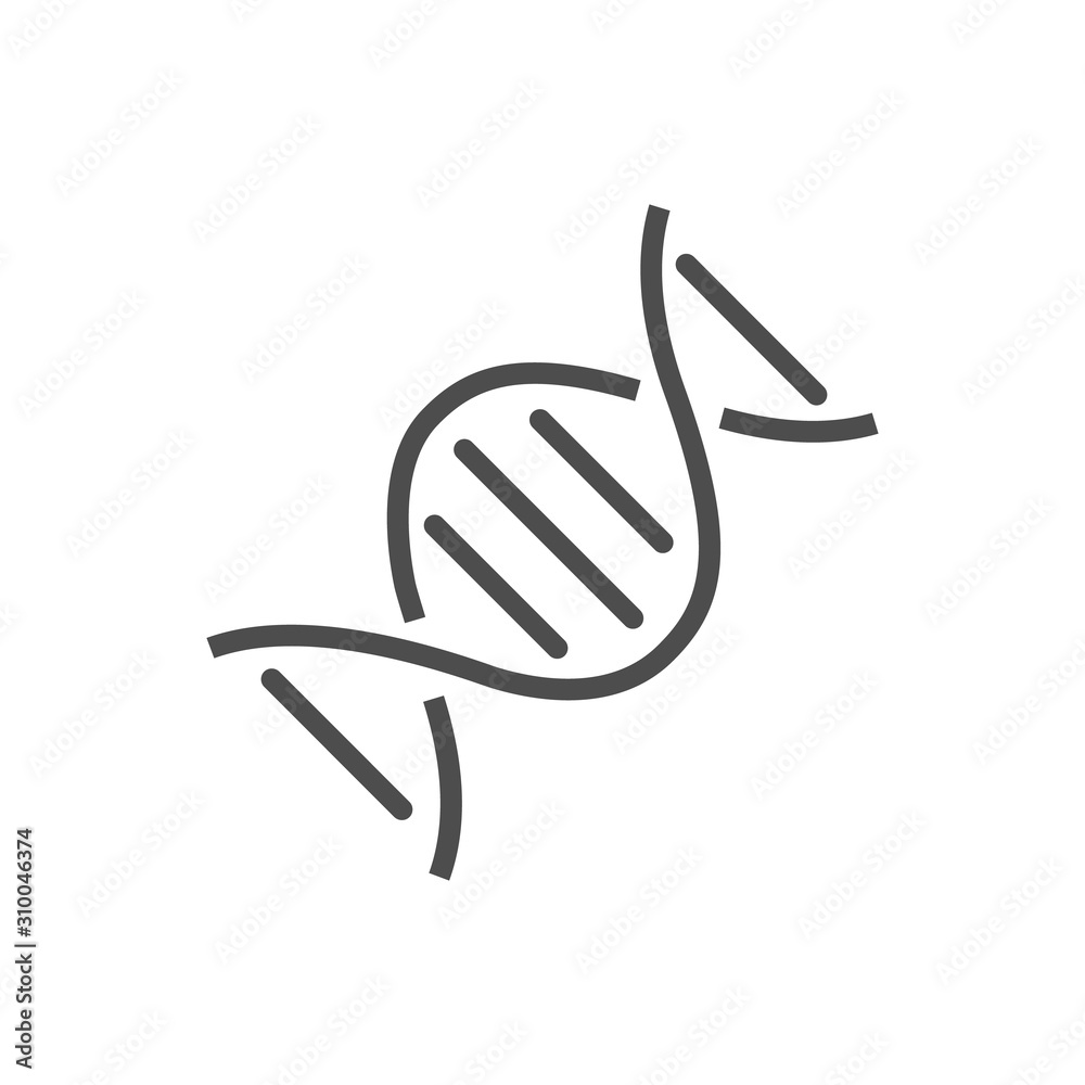 Illustration Pictogram of DNA Symbol Isolated on White Background - Vector Illustration Pictogram of DNA Symbol Isolated on White Background - Vector