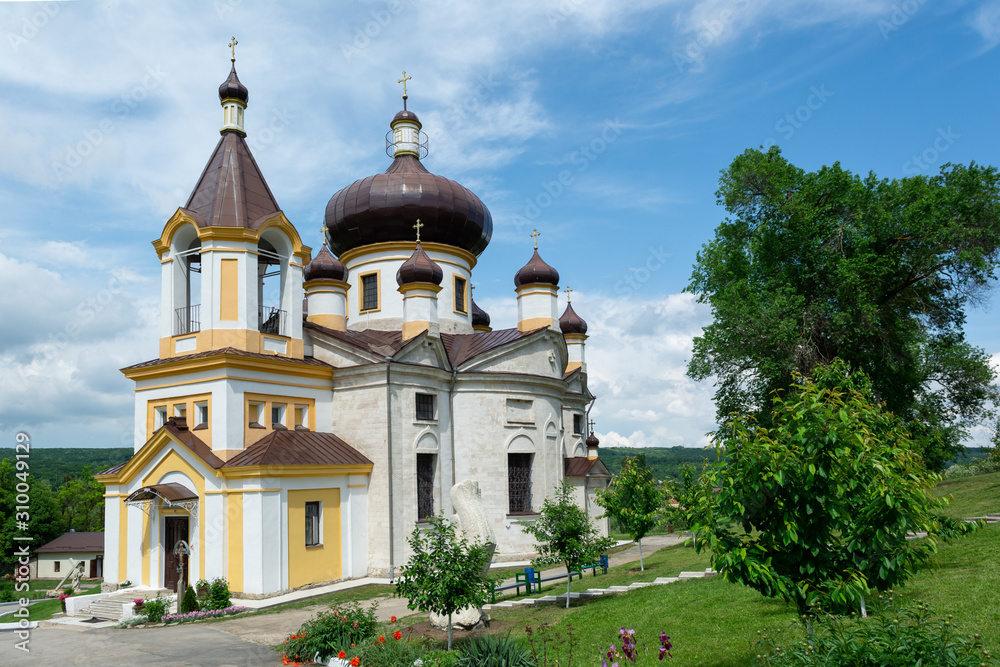 Beautiful view of Condrita Monastery (Mănăstirea Condrița), located in Moldavia