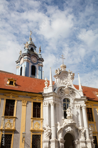 Austria, Lower Austria, Wachau, Durnstein, Durnstein Abbey, Collegiate church photo