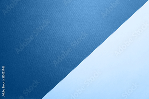 Color blue papers background with glitter. Trendy colour.