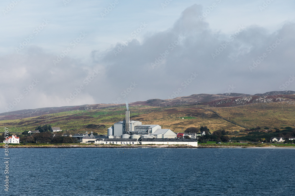 Landscape photo taken from a ferry boat in Scotland