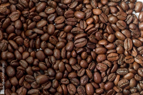 coffee beans. roasted coffee. background.