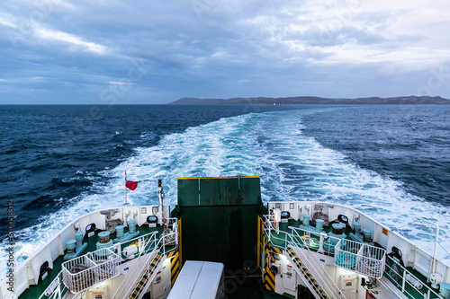 Ferry boat in scotland to go to the island of jura photo