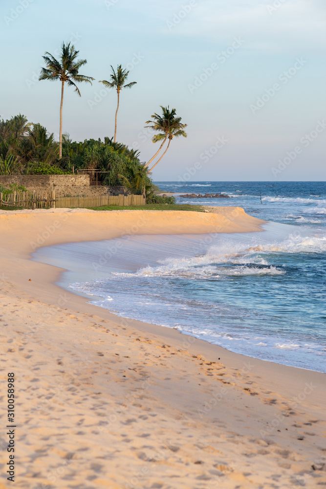 Beautiful sandy tropical beach