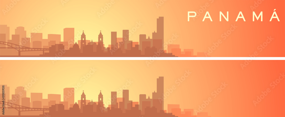 Panama Beautiful Skyline Scenery Banner