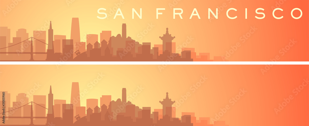 San Francisco Beautiful Skyline Scenery Banner