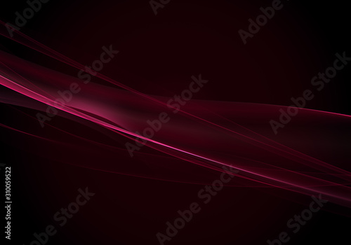 Abstract background waves. Black and crimson abstract background for wallpaper oder business card