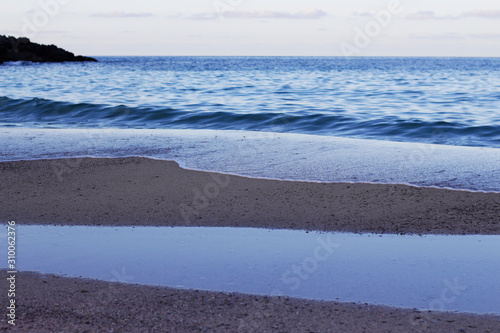 beach in winter