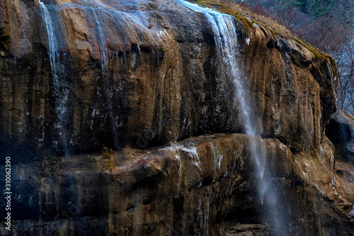 Beautiful view of Chegem waterfalls in Kabardino-Balkaria, Russia.