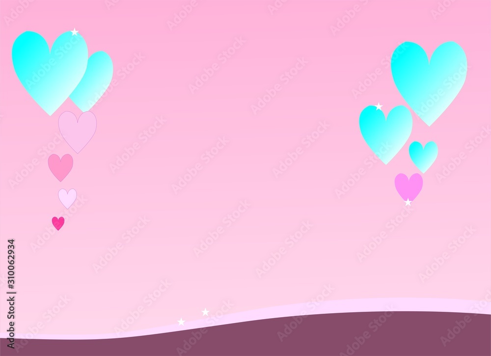 background with hearts
