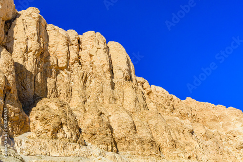 Сliffs near the temple of Hatshepsut in a Luxor, Egypt