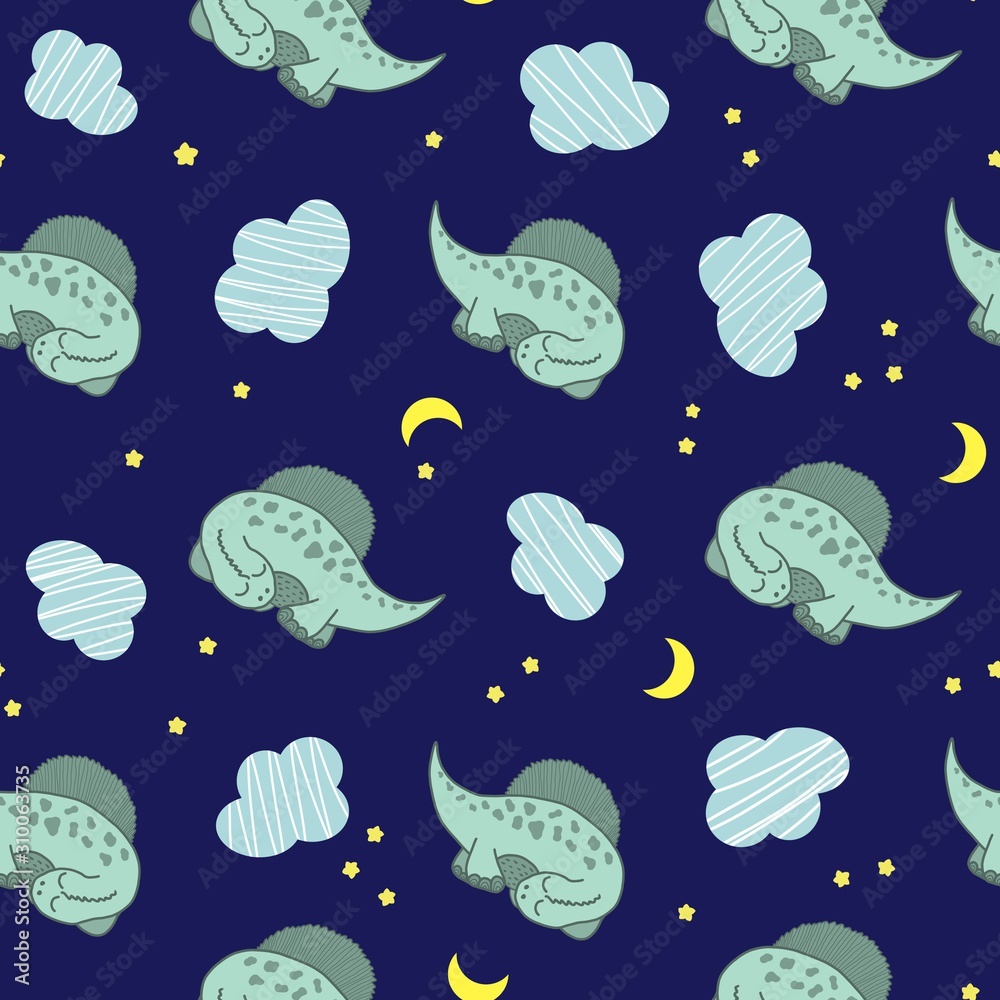 seamless pattern with clouds and sun seamless pattern with clouds and sun