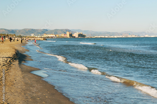 La Malva-Rosa beach in Valencia, Spain photo