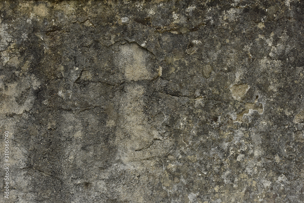 Fototapeta premium Old wall texture. Gray background. Frame for the inscription.