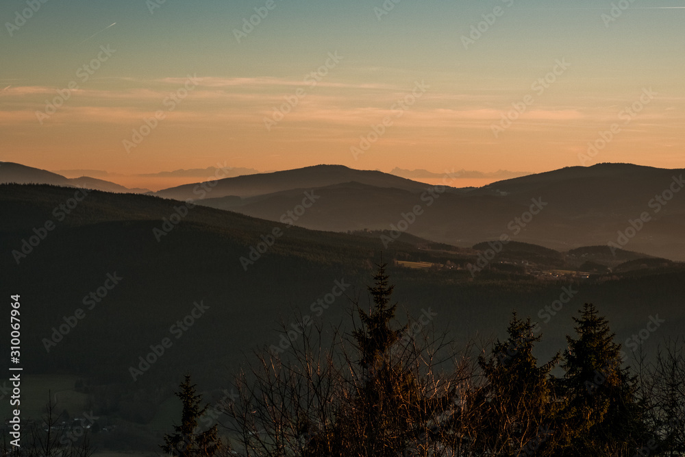 Fototapeta premium Layercake im Bayerwald