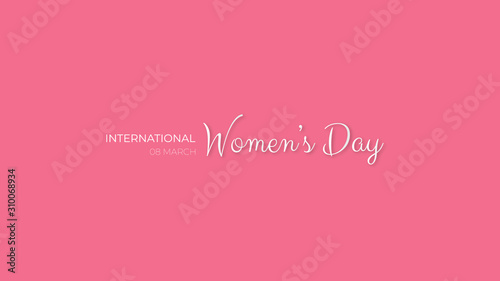 International women's day background with a soft red color. Suitable for posters, banners, wallpapers and landing page websites. This background has a modern and minimalist theme.