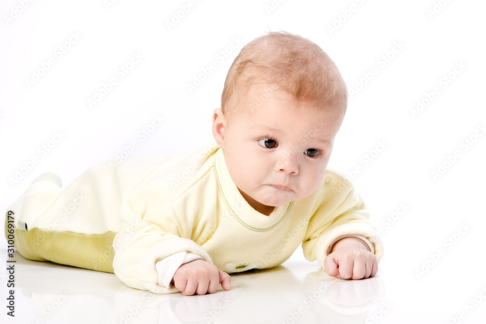 Laying baby sad - face expressions Laying baby sad - face expressions