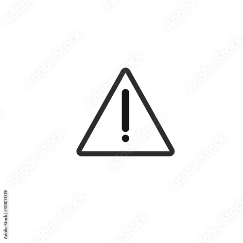 Free Download warning sign isolated on white - GFXLoad