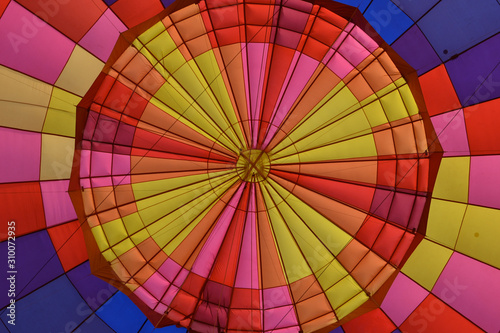 Graphic Design of the inside of a hot air balloon