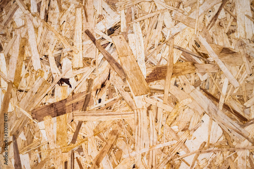 Foto Texture woodchip chipboard rustic background.