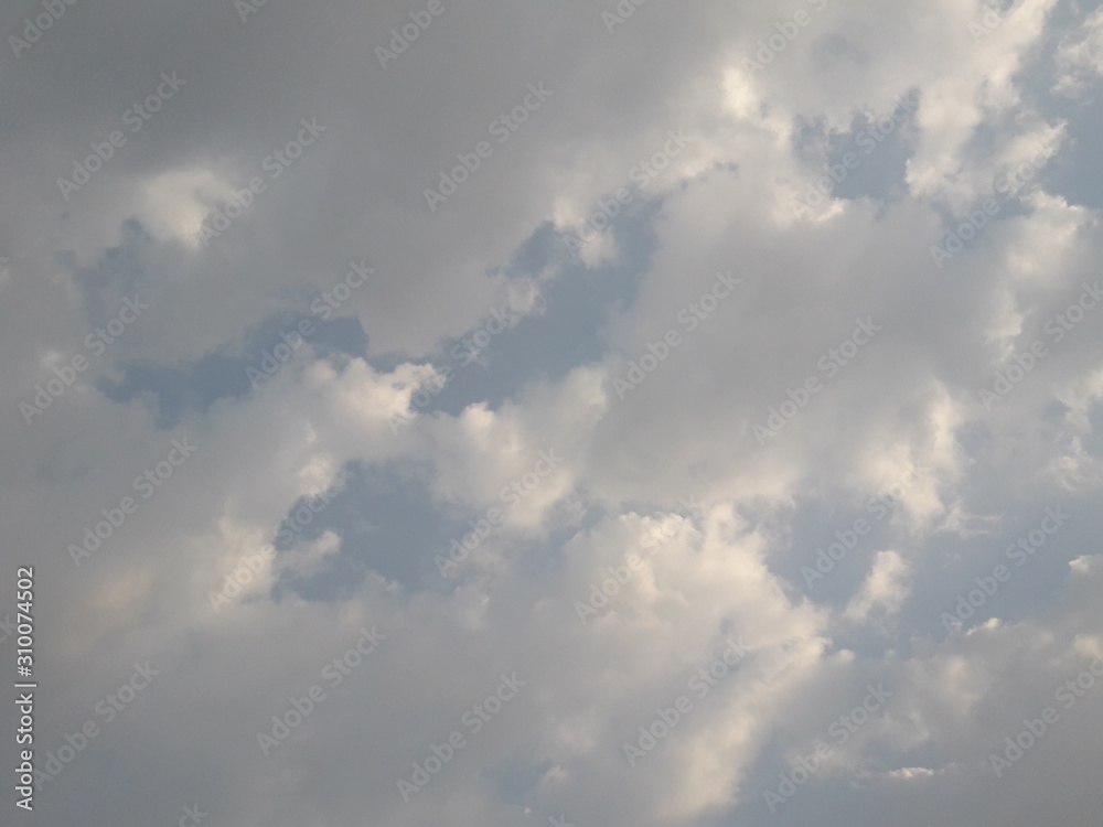 blue sky with clouds