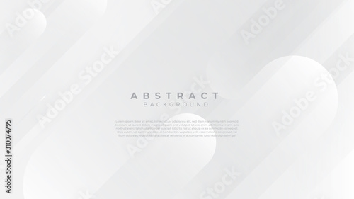 White circle abstract background for presentation and banner