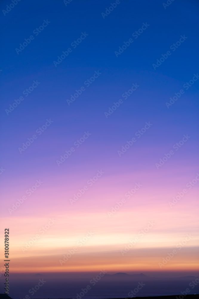 Sunrise and Sunset Abstract Sky Background, Colors