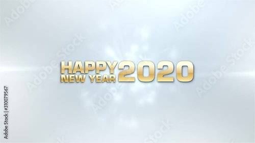Happy New Year 2020 Minimalist 