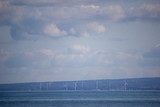 対岸の風力発電　wind power generator, the opposite shore, Japan