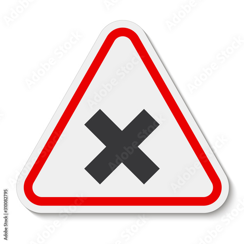 Beware Irritant Sign Isolate On White Background,Vector Illustration EPS.10