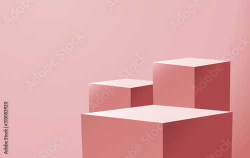 geometric shape podium for product © Avness
