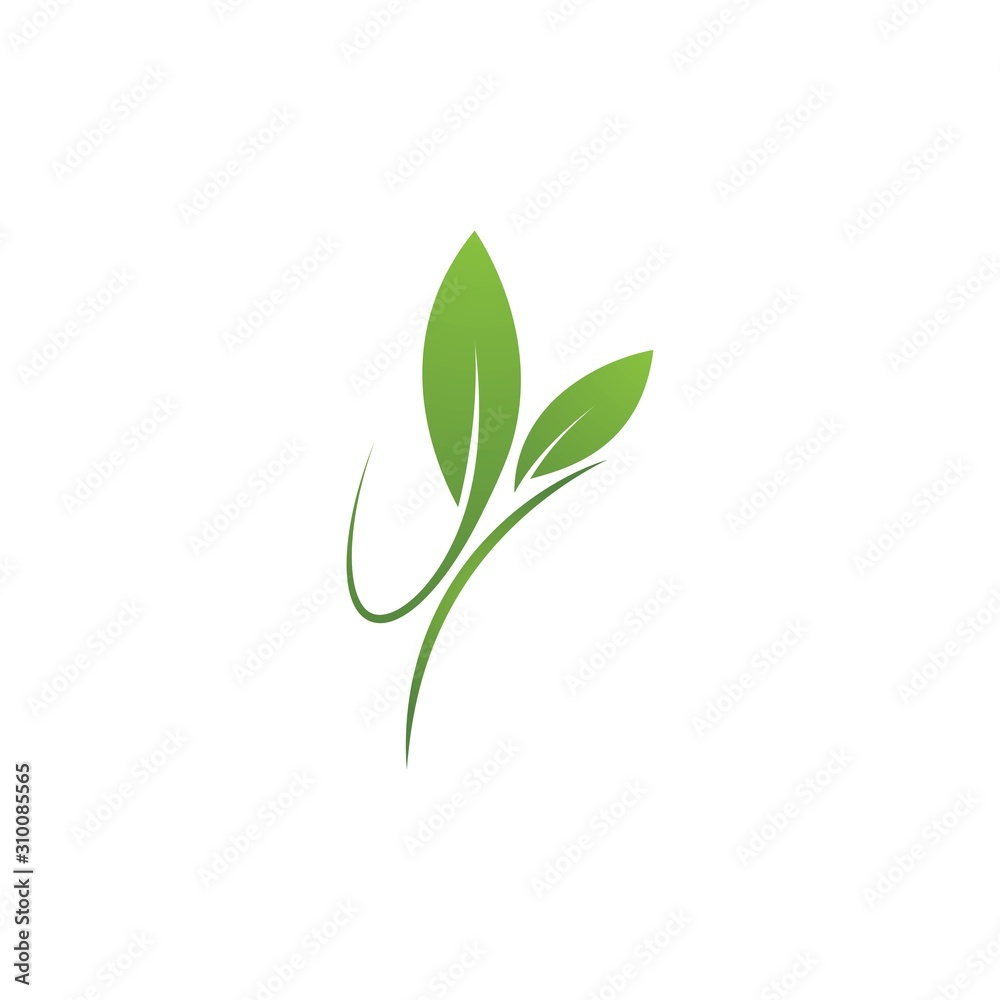 Green leaf logo Green leaf logo