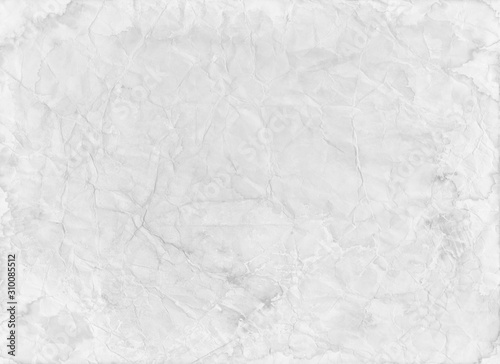old white paper background with wrinkled creased distressed texture in old worn paper template that is blank