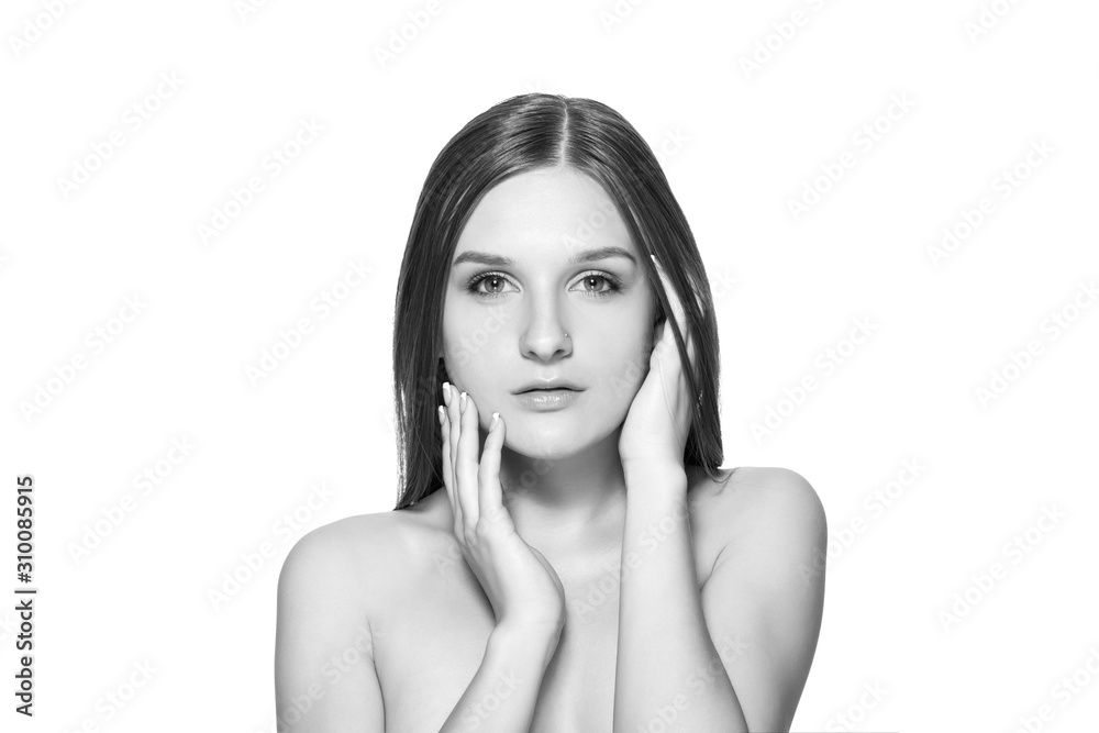 Beauty portrait of a young beautiful woman Beauty portrait of a young beautiful woman