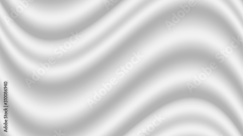Abstract White , Gray Background with Clean Smooth Soft Wave.