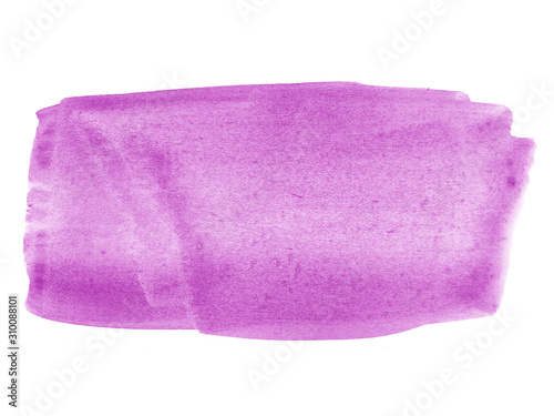 Purple abstract watercolor background. Purple watercolor scribble texture. Abstract watercolor on white background. It is a hand drawn.